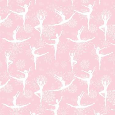 Imagem de Papel Parede Adesivo Rosa Bailarina Infantil Tenn Decorativo