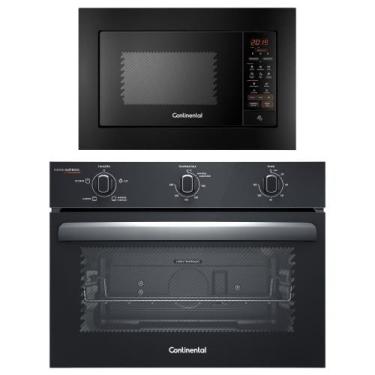 Imagem de Torre de Cocção com Micro-ondas de Embutir 27L Preto (MC2EP) + Forno d