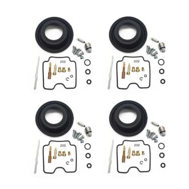 Imagem de Kit de reparo de carburador êmbolo vácuo diafragma válvula de agulha parafuso de ar para Suzuki DRZ400S DRZ400SM DRZ400 DRZ 400 S SM (4 peças)