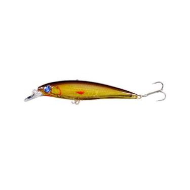 Imagem de Isca de Pesca Artificial Hengjia 3D Meia Água 11cm 13.4g Plástico ABS 