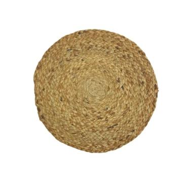 Imagem de Sousplat Redondo para Mesa Posta Ideal para Jantares, Festas, Casamentos, Eventos Formais, Almoços, Ceias e Decoração de Buffet (Rattan/Claro)