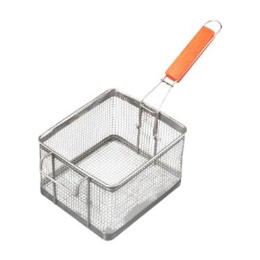 Imagem de DimyFew Frita de fritura para frigidíãos de cesta de aço inoxidável Filtro de fritura para cafés em casa, S