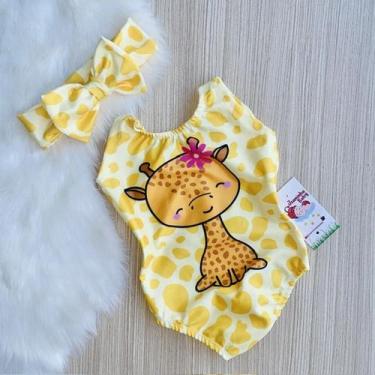 Imagem de Body Maio Suplex Infantil Temático Girafinha 03 - Joaninha Baby, 03 AN