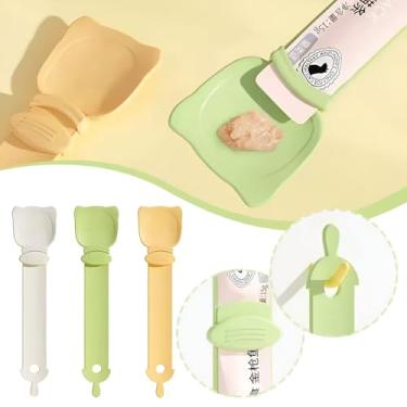 Imagem de Colher Espremedora De Petisco Saches Churu Truly Para Gatos Bacon Born (Amarelo)