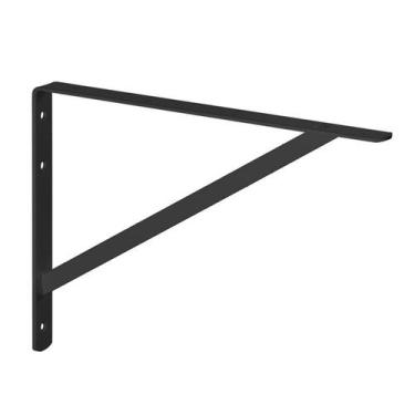 Imagem de Suporte P/ Prateleira Mão Francesa Pesada Aço 50cm Preto - Fertak