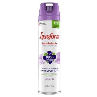 Imagem de Lysoform Lavanda, Desinfetante Aerosol para Superfícies, 360ml