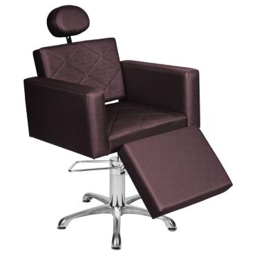 Imagem de Cadeira Poltrona de Cabeleireiro Evidence Reclinável Ap Vinho