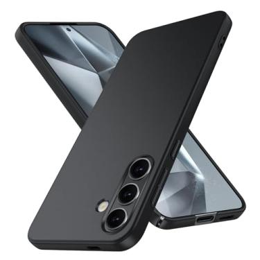 Imagem de JUNAUTTB Capa para Samsung Galaxy S24 FE ultrafina fosca PC capa protetora rígida, com proteção para lente de câmera, capa de telefone simples durável e slim fit 6,7 polegadas preta JUS13-20