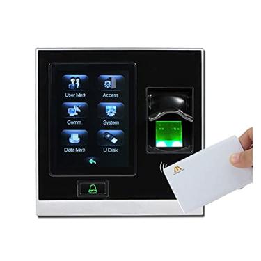 Imagem de Relógio de ponto TCP/IP USB biométrico controle de acesso por impressão digital gravador de presença de tempo sistema de controle de porta inteligente autônomo produtos eletrônicos de escritório (cor