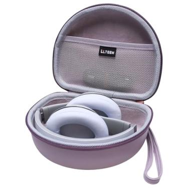 Imagem de Capa de fone de ouvido compatível com Studio Pro/Solo 4/Studio 3/Solo 3/TOZO HA1 e para fones de ouvido Bluetooth TOZO HT2 – roxo claro