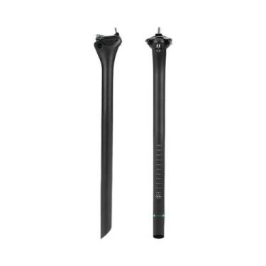 Imagem de Selim De Carbono Preto Fosco 27.2 31.6mm Comprimento 350/400mm Peso Le