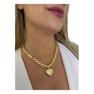 Imagem de Cordão Banhado a Ouro 10 milésimos - 50cm, Dourado, 10mm - Tojoia18K