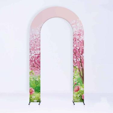 Imagem de Painel de Festa em Arco com Forro Jardim Encantado 1,50 metros - Fera Print