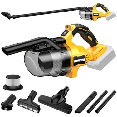 Imagem de Aspirador de pó sem fio para bateria Dewalt 20 V, aspirador de pó elétrico portátil 5 em 1 com motor potente de 500 W, portátil de 46 CFM com 2 filtros HEPA para casa, piso, carpete, carro (apenas