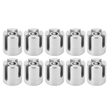 Imagem de Fixador de Braçadeira de Cabo de Aço Inoxidável para 10pcs Externos de Interior (M8 3mm)