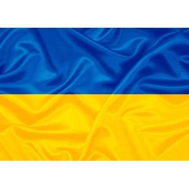 Imagem de Bandeira Ucrania 1,50x0,90mt Poliéster Importado Envio 24hs - WCAN
