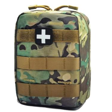Imagem de Carlebben Bolsa EMT MOLLE Ifak Pouch Tactical MOLLE Kit de Primeiros Socorros Médicos Bolsa Utilitária CP Camuflagem