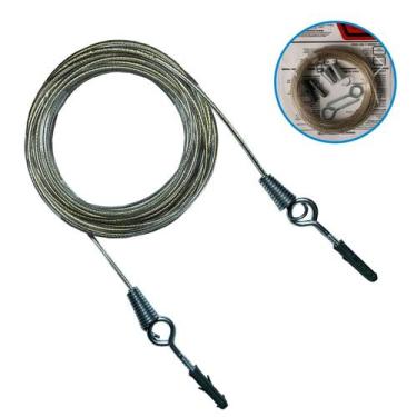 Imagem de Varal De Aço Revestido Em Pvc Com Kit Para Instalação Super Resistente