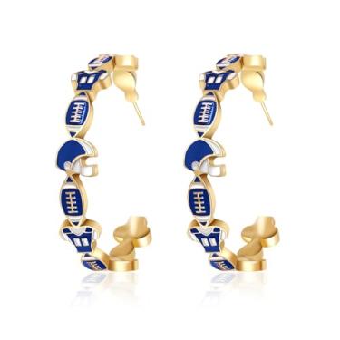 Imagem de Brincos femininos de dia de jogo (pesados) de futebol para mãe, moda, futebol, mãe, esportes, joias, acessórios de roupa de dia de jogo, one size, Cobre, Sem pedra preciosa