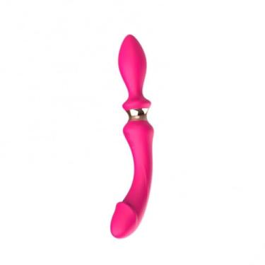 Imagem de Vibrador De Dupla Penetração 7 Modos De Vibração Discreto e Potente Vibrador para Ponto G e Anal [PINK]