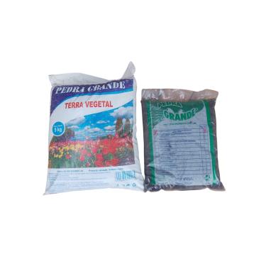Imagem de Kit Pedra Grande Terra Adubada 5kg + Húmus de Minhoca 3kg - Plantas - Horta - Vasos - Composto - Substrato