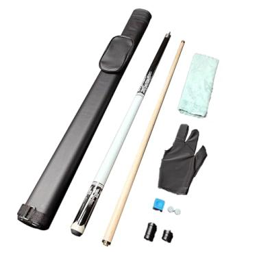 Imagem de CQBXRD Taco De Sinuca Profissional - 1/2 Barra De Bilhar Em Madeira De Maple Canadense, Comprimento 147cm (58in) (B Tacos de bilhar e acessórios+ barril de tacos, 10.5mm)