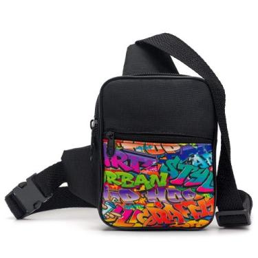 Imagem de Shoulde Bag Chest Bag Grafiti Pequena Bolsa Transversal - Street Trap