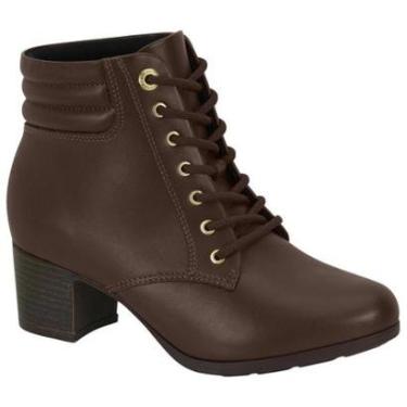 Imagem de Bota Feminina Modare Cano Curto Salto Bloco Preto-Feminino