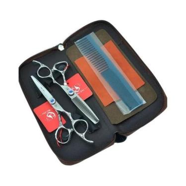 Imagem de Conjunto De Tesouras De Cabeleireiro Profissional De 6 Polegadas, Teso