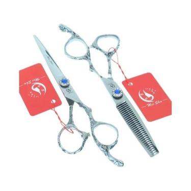 Imagem de Conjunto De Tesouras De Cabeleireiro Profissional De 6 Polegadas, Teso