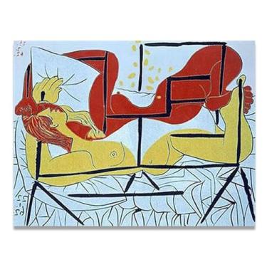 Imagem de Linhas entrelaçadas e blocos de cores murais Diego Rivera – arte do realismo socialista mexicano, muralista do século 250, coleção clássica do museu de Nova York para decoração de casa 60 x 78 cm