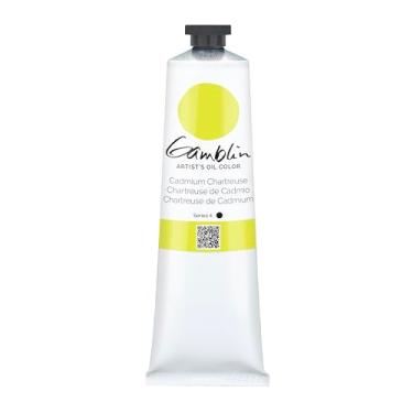 Imagem de Óleo de artista Gamblin, tubo de 150 ml, cádmio verde-limão (2110)