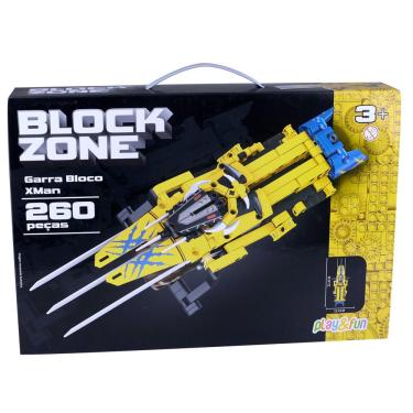 Imagem de Garra Bloco Xman 260 Peças Block Zone Play&Fun