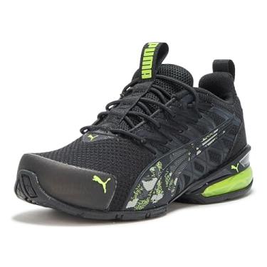 Imagem de PUMA Tênis infantil unissex Voltaic Evo com fecho alternativo, Preto-limão Squeeze Ss25, 11.5 Little Kid