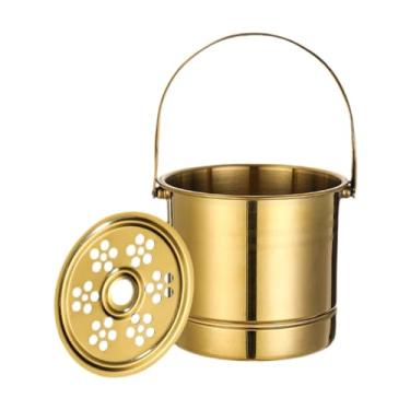 Imagem de WeiLaiKeQi Balde de gelo para vinho, criativo, moderno, de 1 litro, balde de cerveja, recipiente de metal em aço inoxidável para bebidas, para, Ouro