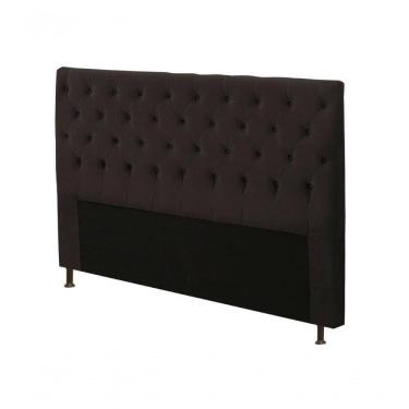 Imagem de Cabeceira Cama Casal Queen 160cm Cristal Veludo - Js Móveis Chocolate
