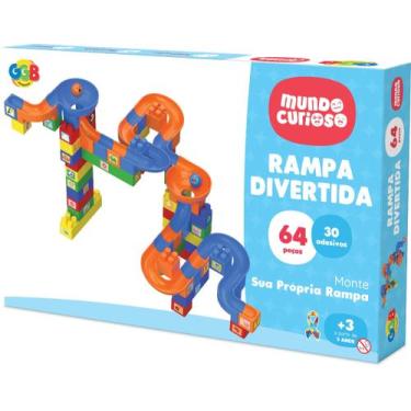 Imagem de Blocos de montar - rampa divertida - 64 pçs - GGB