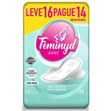 Imagem de Absorvente Feminyd Suave com Abas 16 Unidades