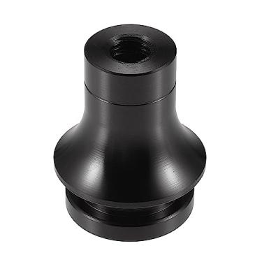Imagem de VekAuto Adaptador de manípulo de mudança de marcha do carro, M10x1.25 Retentor de bota de câmbio universal para veículos de transmissão manual, liga de alumínio durável preta