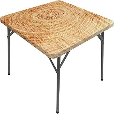 Imagem de Capa de mesa de madeira ajustada, estampa de textura de prancha de madeira, toalha de mesa impermeável interna/externa, sala de jantar de pátio e cozinha, serve para mesa de 122 x 182 cm