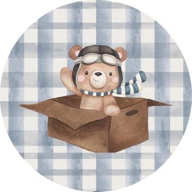 Imagem de Painel Festa Redondo C/Elastico 1,50m Ursinho Aviador (USA020)