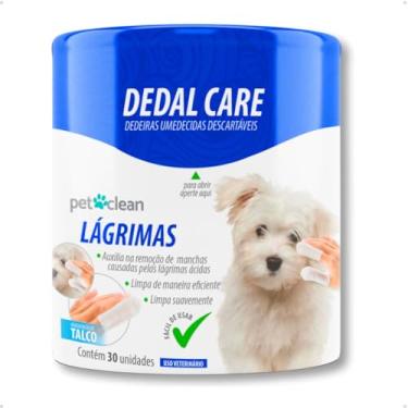 Imagem de Dedeiras Umedecidas Dedal Care Lágrimas Ácidas Descartáveis Pet Clean - 30 Unidades