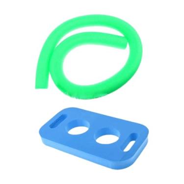 Imagem de oshhni Macarrão de piscina, macarrão de natação multiuso com conector, brinquedo aquático reutilizável, bastões flutuantes para piscina, bastões de, Verde Azul