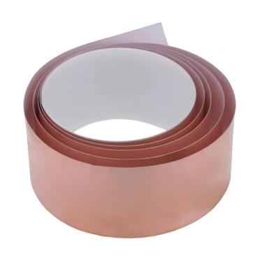 Imagem de Esquirla Fita de folha de cobre portátil multiuso artesanato leve redução de ruído aterramento reparos elétricos resistente para guitarra, 5m