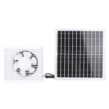 Imagem de Asixxsix Ventilador de Exaustão Alimentado por Energia Solar, Kit de Ventilação do Painel Solar de 20W Com Rating de Impermeabilização IP67 para Galinhas de Galinha Galpões Galpões