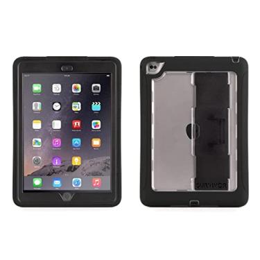 Imagem de Griffin-Survivor Capa robusta para Apple iPad mini 4 (A1538, A1550) Suporte | Protetor de tela | Capa de policarbonato | Amortecedor de silicone | Corpo inteiro | Testado contra queda de 2 metros |
