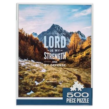 Imagem de Scenic Mountain Lord Is My Strength Exodus 15:2 Bible Verse 500 Piece Jigsaw Puzzle for Adults Indoor Family Activity