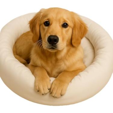 Imagem de Cama Pet Grande Para Cães e Gatos 60x60 (off white)