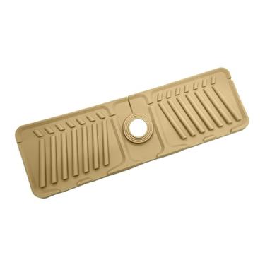 Imagem de Torneira de silicone, bandeja coletora de gotejamento, tapete de torneira de silicone, suporte de esponja para acessórios de pia de cozinha, utensílios, tapete de secagem para pia de cozinha e