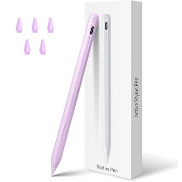 Imagem de Caneta Stylus para iPad 11ª e 10ª e 9ª geração, lápis de carregamento rápido para Apple iPad, rejeição de palma, sensibilidade de inclinação, compatível com iPad 11/10/9/8/7/6th 2018-2025, Pro 33.0 cm